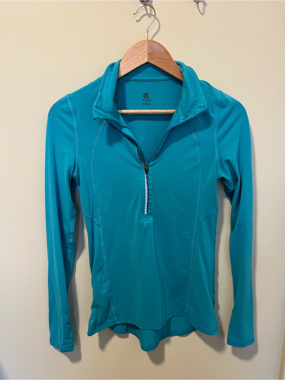C9 Teal Quarter-Zip Long-Sleeve Active Top